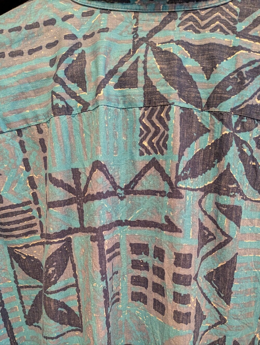 Vintage Alfred Shaheen  reyn spooner Tiki Reverse Print Hawaiian Aloha Shirt 2XL - Picture 4 of 7